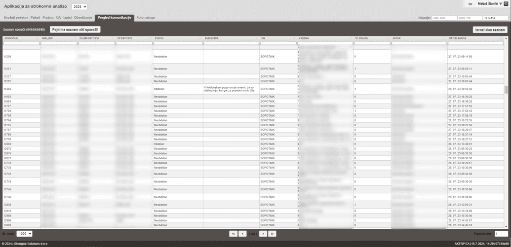 Reporting on claim level