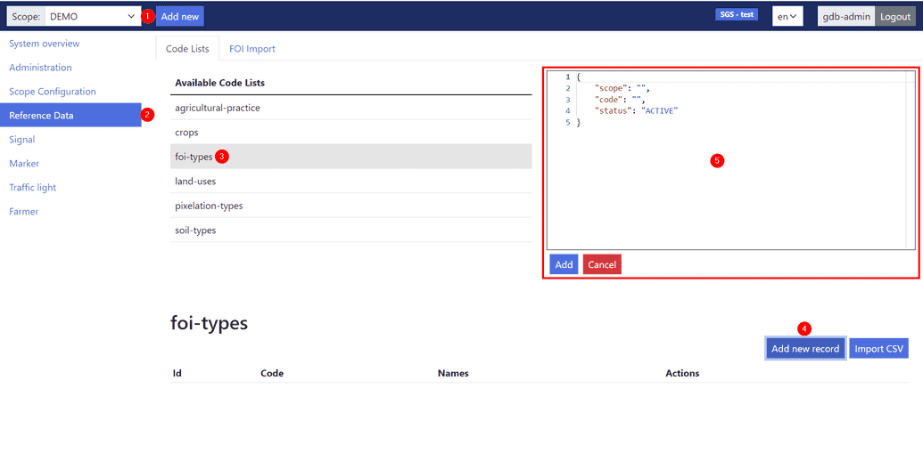 Creating using JSON