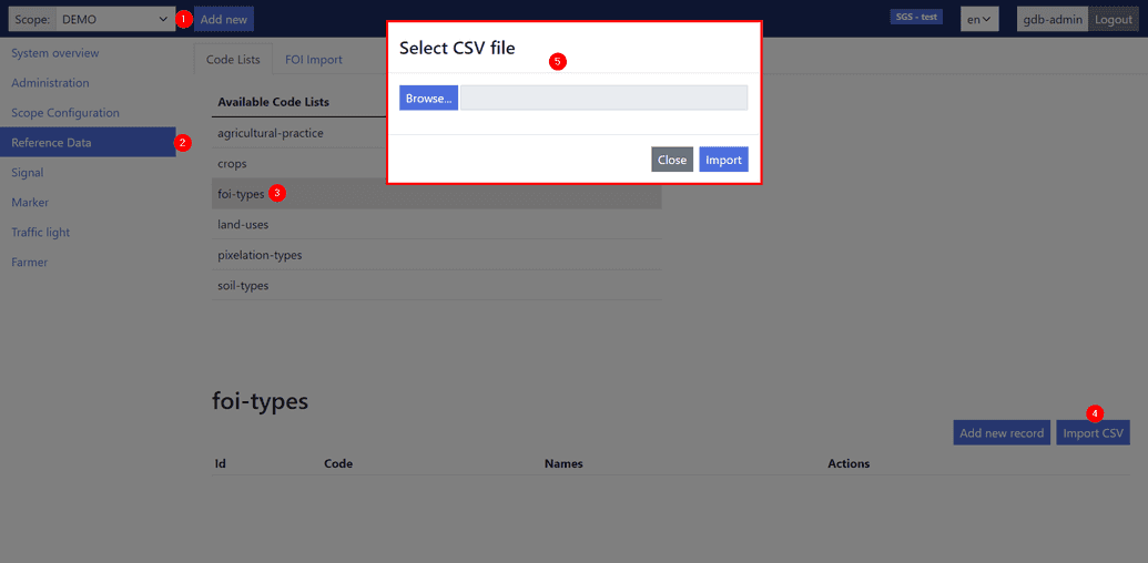 Creating using a CSV file