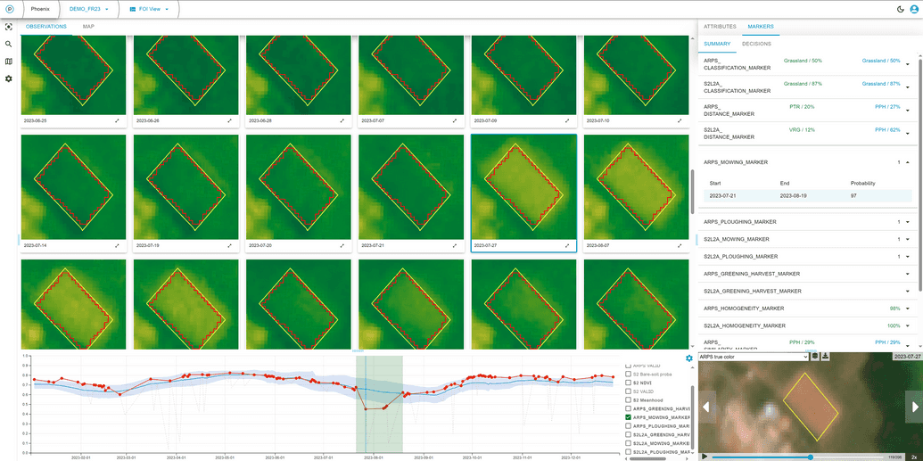 FOI-level mowing event detection with clear NDVI drop and recovery