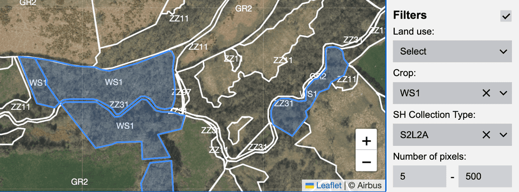 Map options - filter FOIs